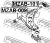 FEBEST MZAB-101 Control Arm-/Trailing Arm Bush
